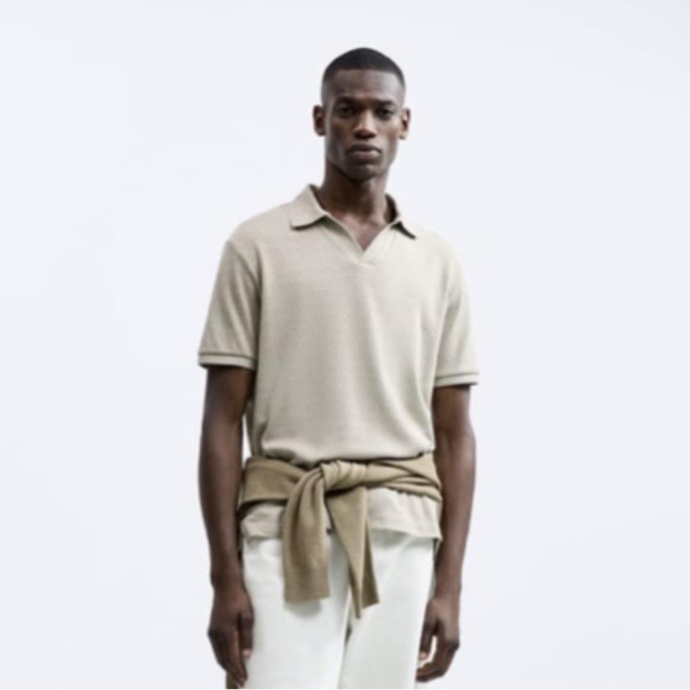 GEOMETRIC JACQUARD POLO